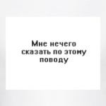 Мне нечего сказать