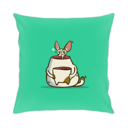 Подушка с принтом Некот — Пятничный Котик №49