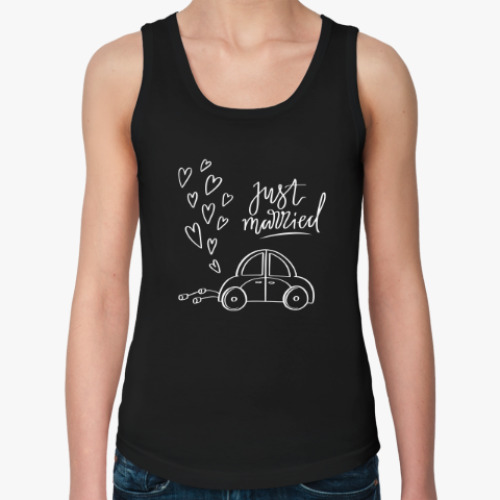 Женская майка с принтом Свадебная тематика. Wedding