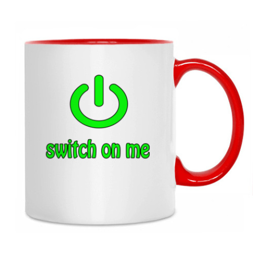 Кружка с принтом Switch on me