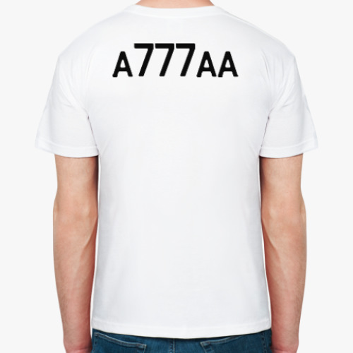 Футболка с принтом 90 RUS (A777AA)