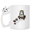Кружка с футбольным мячиком