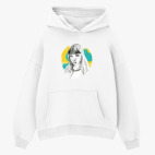 Толстовка худи оверсайз