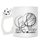 Кружка с футбольным мячиком