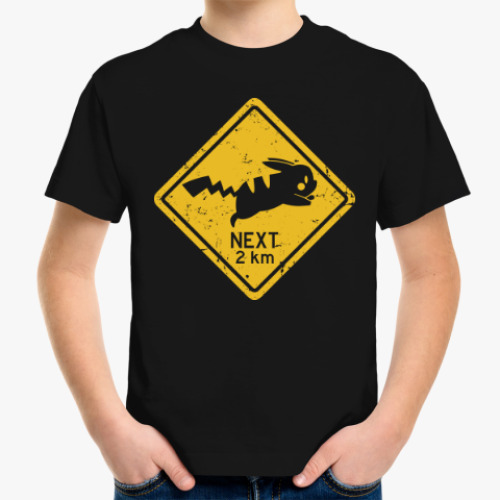 Детская футболка с принтом Pokemon GO