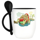 Кружка с ложкой