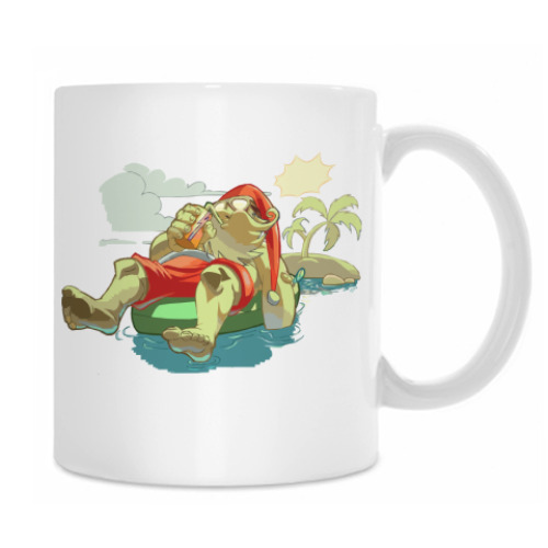 Кружка с принтом Santa