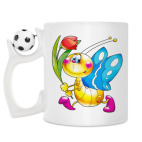 Кружка с футбольным мячиком