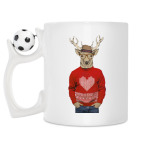 Кружка с футбольным мячиком