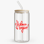 Банка с бамбуковой крышкой