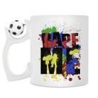 Кружка с футбольным мячиком