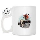 Кружка с футбольным мячиком