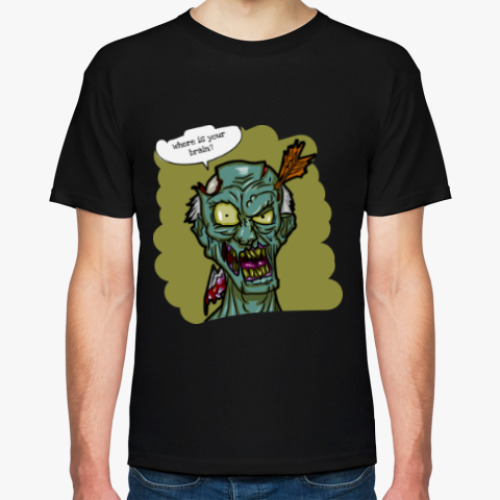 Футболка с принтом Зомби