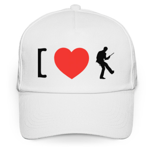 Кепка бейсболка с принтом I Love House