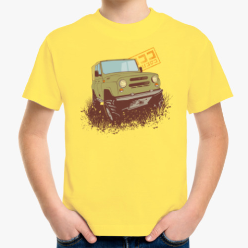 Детская футболка с принтом  4х4 Off Road УАЗ