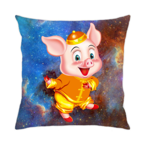 Подушка с принтом Символ Года