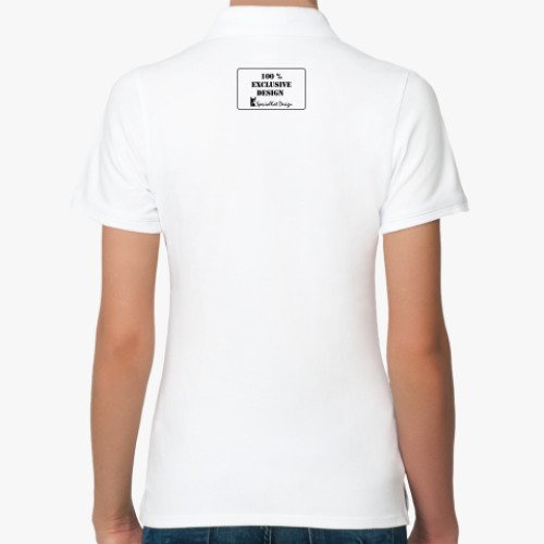 Женская рубашка поло (печать) с принтом This Is Not My Eyes!