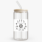 Банка с бамбуковой крышкой