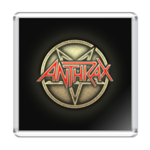 Магнит с принтом Anthrax