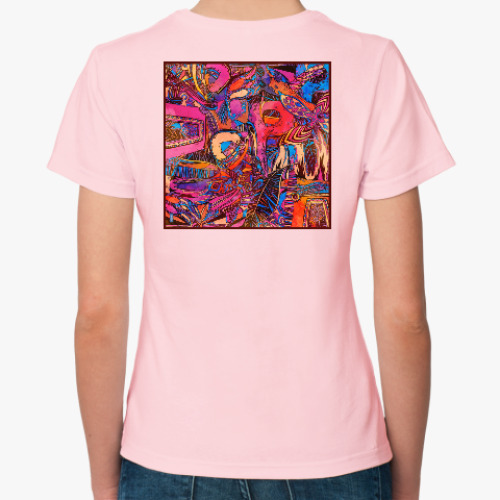 Женская футболка с принтом Алфавит