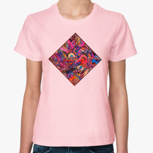 Женская футболка с принтом Алфавит