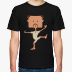 Смешной нарисованный каратист