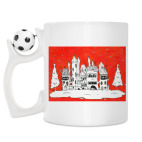 Кружка с футбольным мячиком