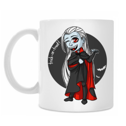 Кружка с принтом Вампир