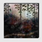 Вечерний осенний лес