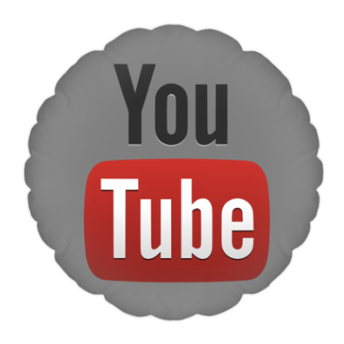 Подушка с принтом YouTube