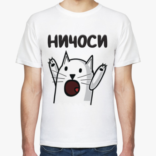 Футболка с принтом Ничоси Кот
