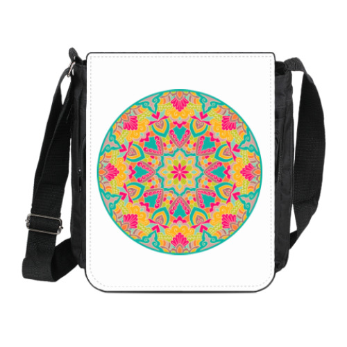 Сумка на плечо (мини-планшет) с принтом Мандала