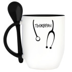 Кружка с ложкой