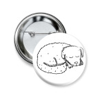 Милый спящий щеночек.