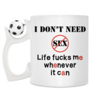 Кружка с футбольным мячиком