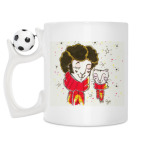 Кружка с футбольным мячиком