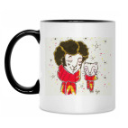 Кружка двухцветная