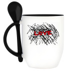 Кружка с ложкой