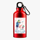 Металлическая бутылка 400 мл UV-DTF