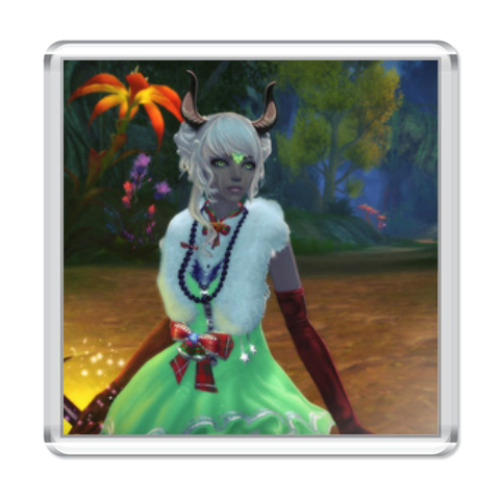 Магнит с принтом Вид сказочный