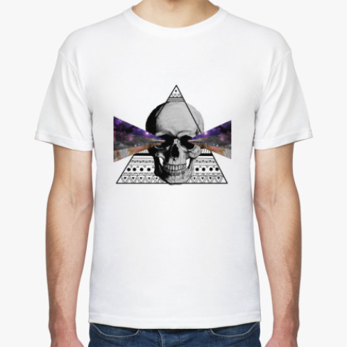Футболка с принтом H-Skull (space-triangle)
