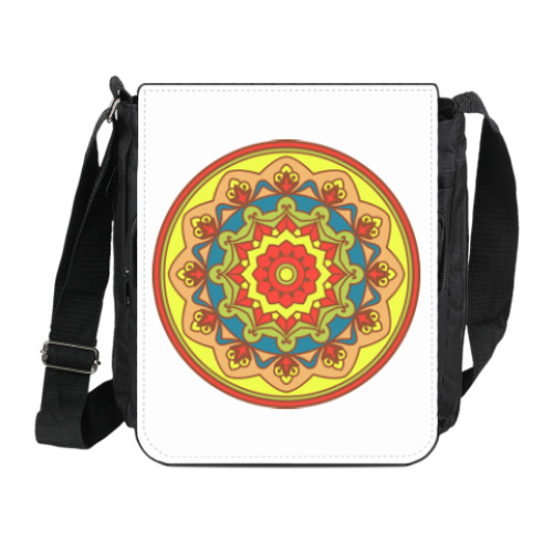 Сумка на плечо (мини-планшет) с принтом Мандала