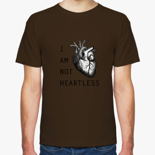 Футболка с принтом I am not heartless
