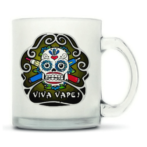 Кружка матовая с принтом Viva Vape
