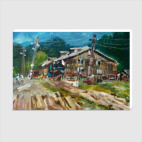 Летний дом. Этюд.