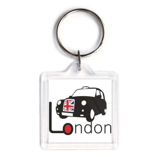 Брелок с принтом  'Лондон'