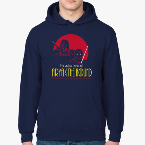 Толстовка худи с принтом Ария и Пес