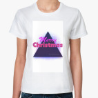 Классическая женская футболка Merry Christmas