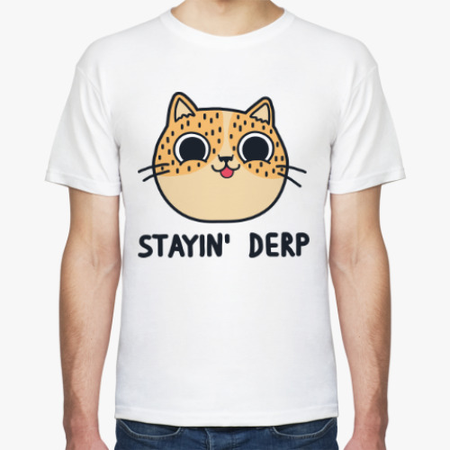 Футболка с принтом Котик