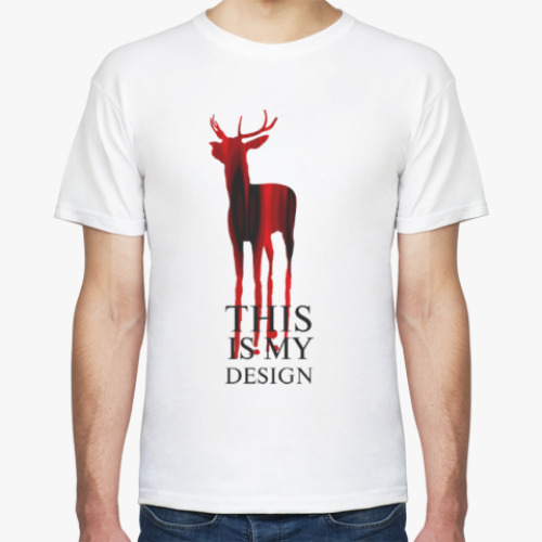 Футболка с принтом This is my design